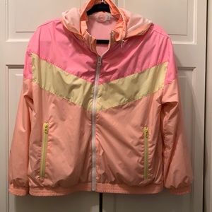 Multi color wind breaker. Size XL. Gently used.